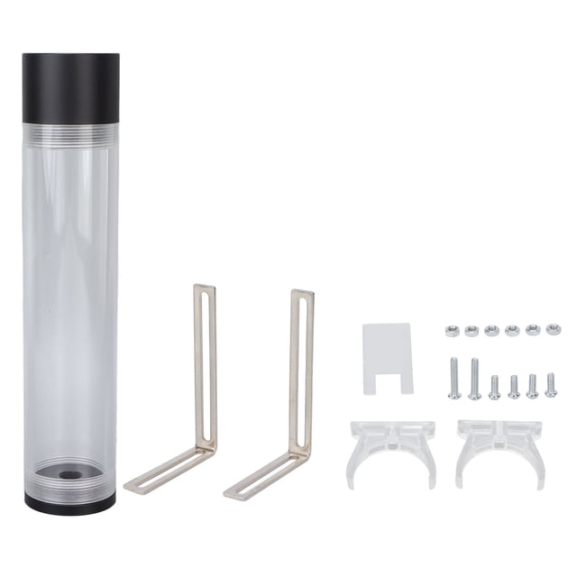 Refrigeración Por Agua Para PC, Depósito Cilíndrico De 4 Agujeros, Refrigeración Por Agua, Material Acrílico, Conexión Apretada, Rosca G1/4 Para Ordenador Para PC OTVIAP PC Water Cooling Pump