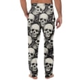 thumbnail image 5 of Domuza Halloween Pajama Pants for Men Casual Elastic Waist Drawstring Horror Novelty Print Home Trousers Relaxed Fit Cute Wide Leg Lounge Sleepwear 2XL, 5 of 5