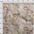 thumbnail image 3 of oneOone Polyester Spandex Light Brown Fabric Florals Sewing Fabric By The Yard Printed Diy Clothing Sewing Supplies 56 Inch Wide, 3 of 4