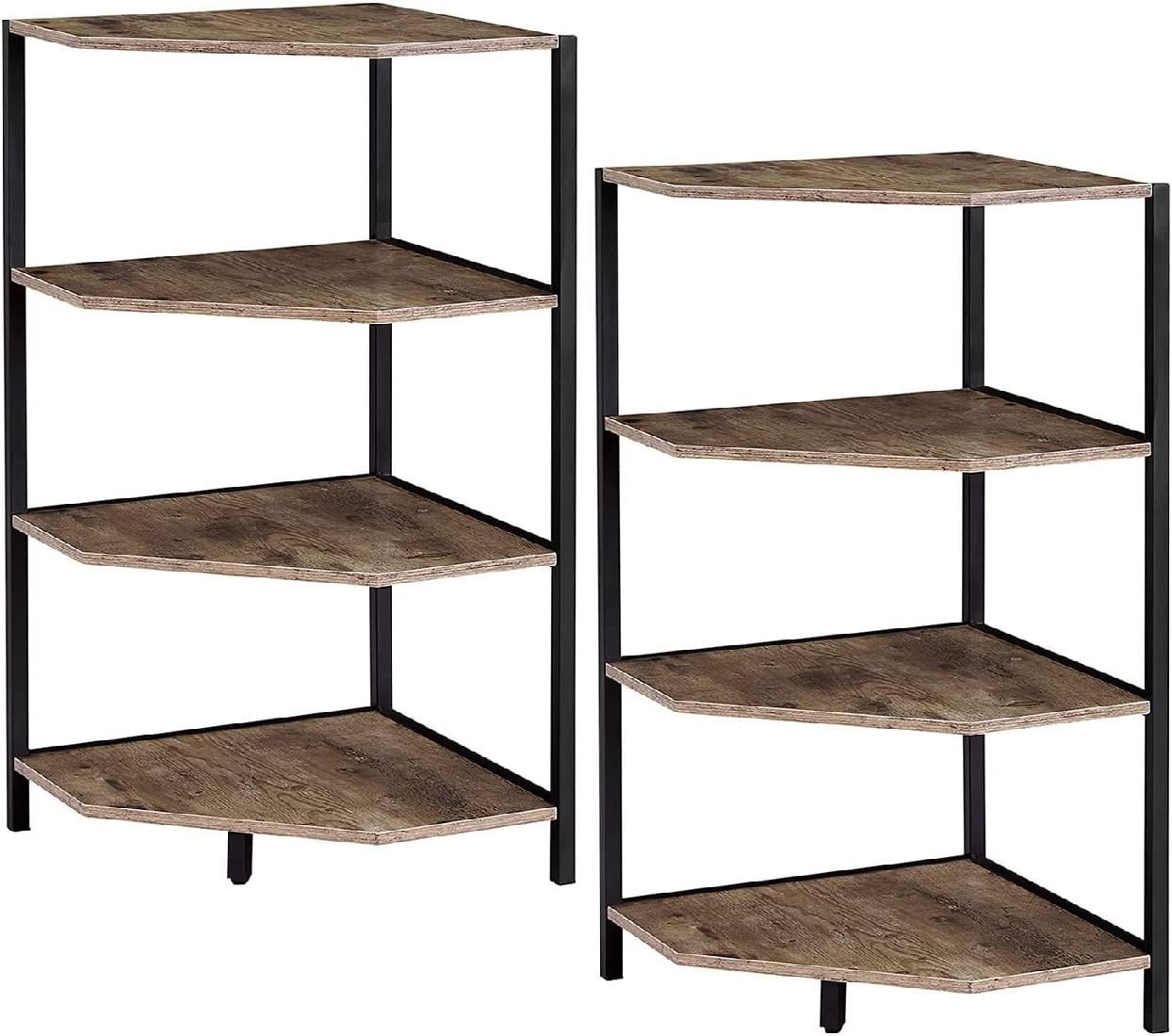 Corner Shelf Stand, Floor Standing Bookcase, Display Shelves