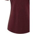 thumbnail image 5 of Plus-Size Women's Short-Sleeved Sexy V-Neck Casual Loose Solid Color top, 5 of 6