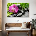 thumbnail image 3 of Elephant Stock Zen Stones For Spa Wall Art - Horizontal Canvas Wall Art - Living Room Wall Decor - Wellness Canvas - Green And Black Decor - 48" x 32", 3 of 8