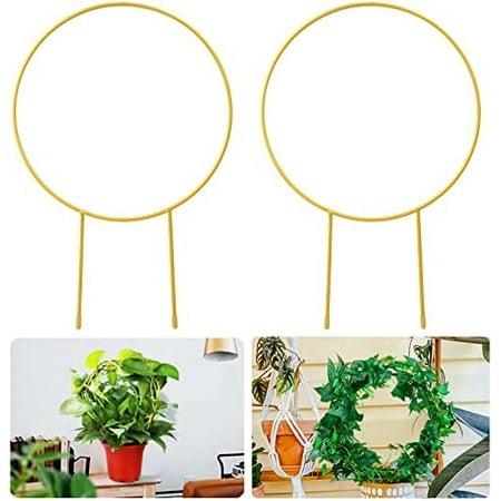 2 Pack Circle Trellis for Climbing Plants Indoor 15 Gold Small Plant Support Stakes Flower Houseplant Hoya Support for Potted Plants & Garden Stem Vines$$Garden & Patio 2 Pack Circle Trellis for Climbing Plants Indoor 15 Gold Small Plant Support Stakes Flower Houseplant Hoya Support for Potted Plants & Garden Stem Vines$$Garden & Patio