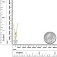 thumbnail image 6 of Gem Stone King 14K Yellow Gold G/H Lab Grown Diamond Pendant with Chain Set with Moissanite (1.83 Cttw), 6 of 7