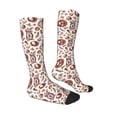 thumbnail image 3 of Picia Women Crew Soft Moisture-wicking Socks Rabbit And Egg Pattern Design Cotton Socks, One Size fit All, 3 of 9