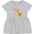 thumbnail image 3 of Inktastic My Gigi Loves Me Cute Giraffe Girls Baby Dress, 3 of 5
