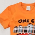 thumbnail image 6 of Ccpelsie Boys Clothes 2 Piece Print Short Sleeve T-Shirt Tops & Shorts Set Casual Kids Boys Summer OutfitOrange,7-8 Years, 6 of 8