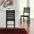 thumbnail image 2 of Riverbay Furniture Transitional Beech Wood Set of Two Counter Stools in Black, 2 of 14