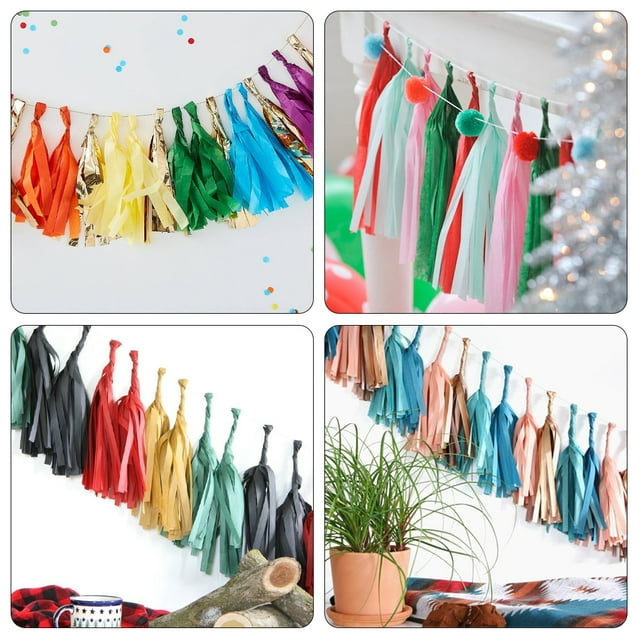 Baohd Festive Garland Banner For Party Wedding And Birthday D茅cor Easy To And Saving Time Paper Grey,Type21 14 inch