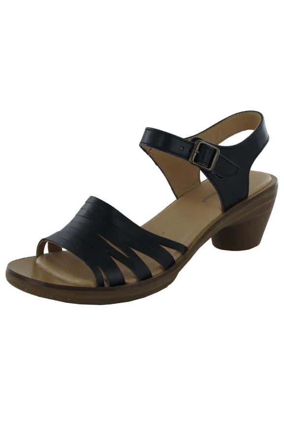 Womens Aqua 5352 Heeled Sandal Shoes, Black, EU 39 / US 8.5