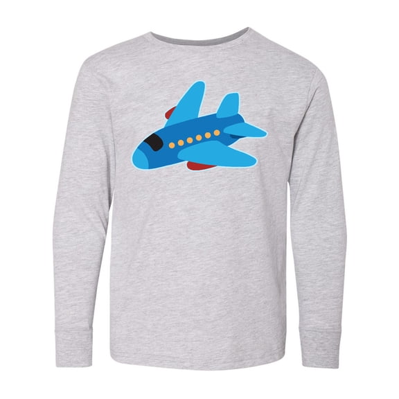 Inktastic Jet Airplane Childs Plane Long Sleeve Youth T-Shirt