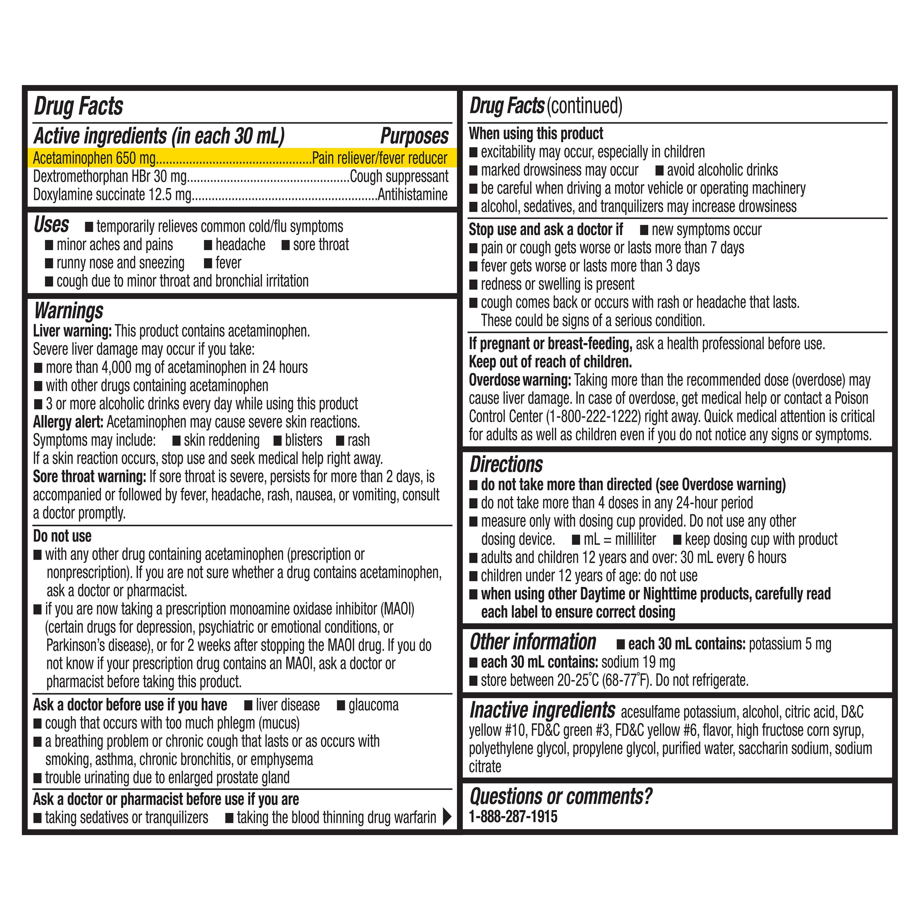 Equate Nighttime Cold and Flu Relief Liquid, Original Flavor, 24 fl oz (2x12 fl oz), Compare to Vicks® Nyquil® Cold & Flu Active Ingredients
