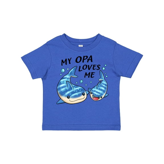 Inktastic My Opa Loves Me Whale Shark Boys or Girls Toddler T-Shirt