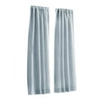 thumbnail image 6 of Mainstays Como Textured Light Filtering Indoor Curtain Panel Pair, Set of 2, Light Blue, 37” W x 63”L, 6 of 8
