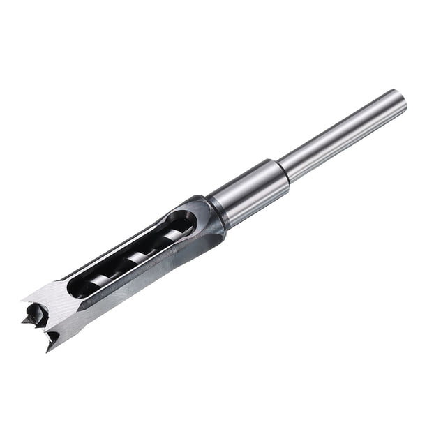 Broca de agujero cuadrado Uxcell 19mm(3/4") de acero de alta velocidad, mortajadora hueca para carpintería y máquina de mortaja