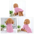 thumbnail image 2 of Unique Bargains Cotton Blend Dog Winter Sweatshirt Pet Apparel Fleece Lined Coat M Pink, 2 of 7