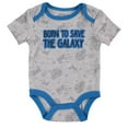 thumbnail image 2 of STAR WARS Baby Boys Bodysuit Shorts and T-Shirt Set - Baby Yoda Baby Clothes Grey/Navy, 6-9 Months, 2 of 4