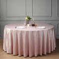 thumbnail image 1 of Mantel redondo de terciopelo premium BalsaCircle de 120" color rubor para recepciones, catering y banquetes., 1 of 7