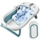 Baby Bath Tub,Foladbale Newborn to Toddler Bathtub Shower Basin With Cushion and Temperature Display - image 1 of 7