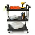 Trinity 3Tier Utility Cart, Black