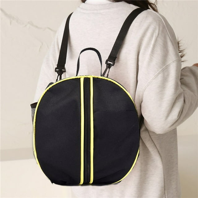 COFEST Multifunctional Adjustable Basketball Training Backpack and Durable Oxford Cloth, Ideal for Outdoor Sports - Holds Up to Size 7 Ball, Includes Side Mesh Pockets for Water and Towels Black