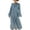 Blue, variant on Sexlip Womens Long Sleeve Cotton Maxi Dress Elegant Tie Neck High Waist Loose Fit Flowy Beach Long Dresses Blue XXXL