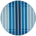 thumbnail image 2 of Unique Loom Outdoor Striped Collection Area Rug - Dash (6' 1" Round Blue/Navy Blue), 2 of 9