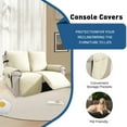 thumbnail image 3 of Lavish Cover 100% Waterproof Recliner Loveseat Cover, 2 Pieces Non-Slip Recliner Couch Slipcovers, Washable Furniture Protector with Pockets & Elastic Straps for Kids Pets, 2 Seaters, Beige, 3 of 8