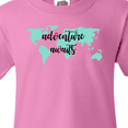thumbnail image 4 of Inktastic Adventure Awaits Teal World Map Youth T-Shirt, 4 of 5
