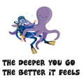 thumbnail image 2 of Boys The deeper you Go The Better it Feels Cute Sports Wall Decal Decoration underwater Creature Vinyl wall Sticker Decor Lasts Years and Easily Removable - Size: 40 In(W) x 36 In(H), 2 of 5