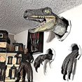 thumbnail image 4 of Estatua de dinosaurio 3D, decoración de dinosaurio, pared rota, accesorio colgante de dinosaurio que estalla, adornos de resina de dinosaurio (azul) oso de fresa Electrónica, 4 of 5