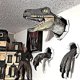 thumbnail image 4 of Estatua de dinosaurio 3D, decoración de dinosaurio, pared rota, accesorio colgante de dinosaurio que estalla, adornos de resina de dinosaurio (amarillo) oso de fresa Electrónica, 4 of 5