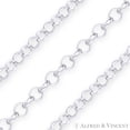 thumbnail image 2 of 1.9mm Open Rolo Circle Cable Link Italian Chain Necklace in .925 Sterling Silver, 2 of 2