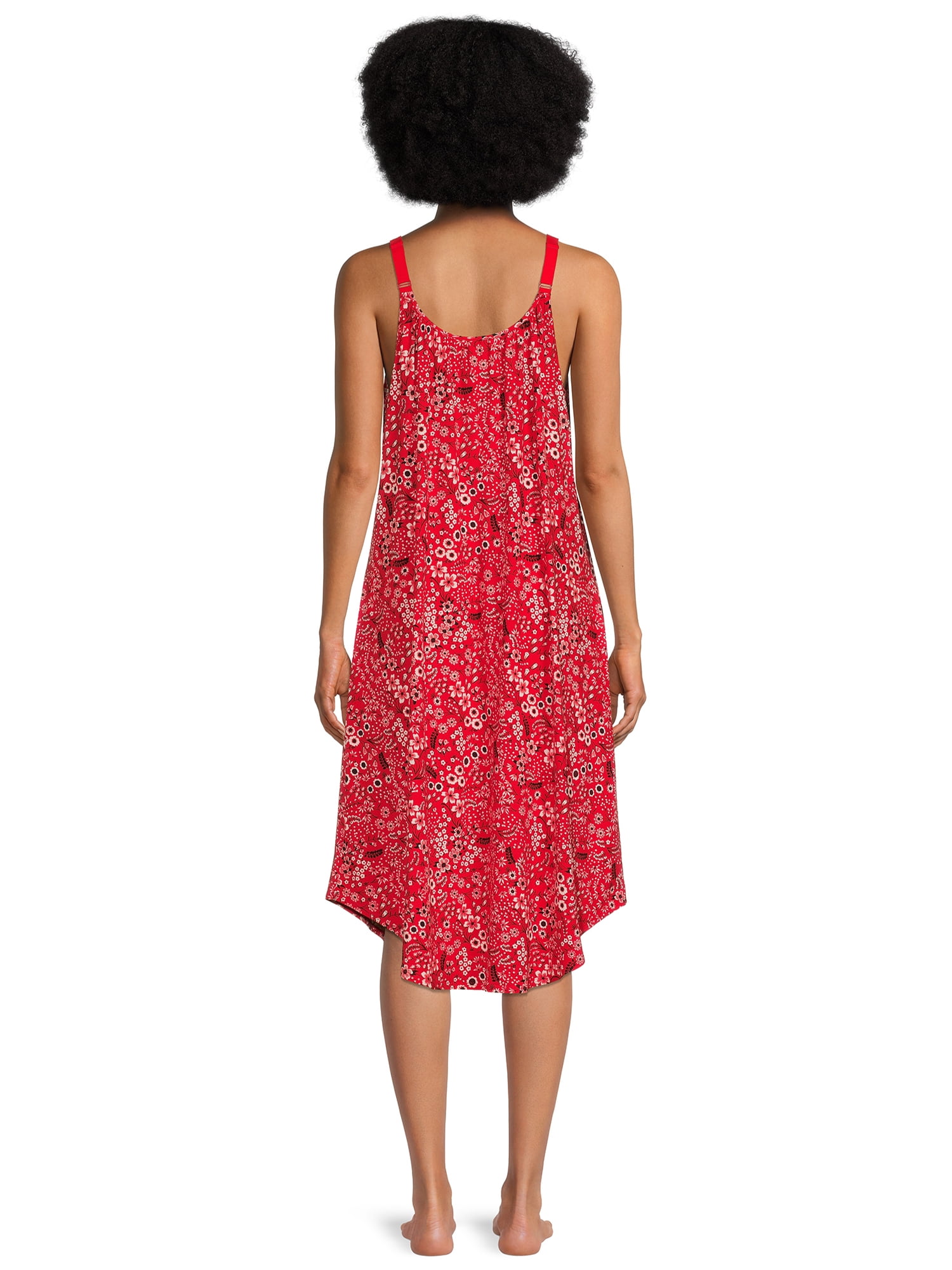 The Pioneer Woman Gathered Neck Knit Sleep Gown with Pockets, Women’s