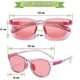 thumbnail image 2 of Gafas de Sol ZHAOCHENG Polarizadas para Niños Marco Flexible Rosa 3 a 8 Años, 2 of 5
