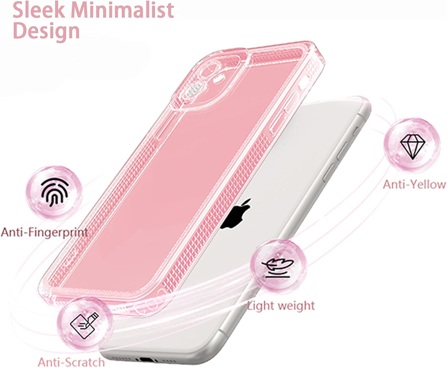 EASSGU TPU Silikon Handyhülle Für IPhone 11 Pro – Durchsichtiger Farbverlauf (Rosa/Grün), Stoß- & Kratzfest