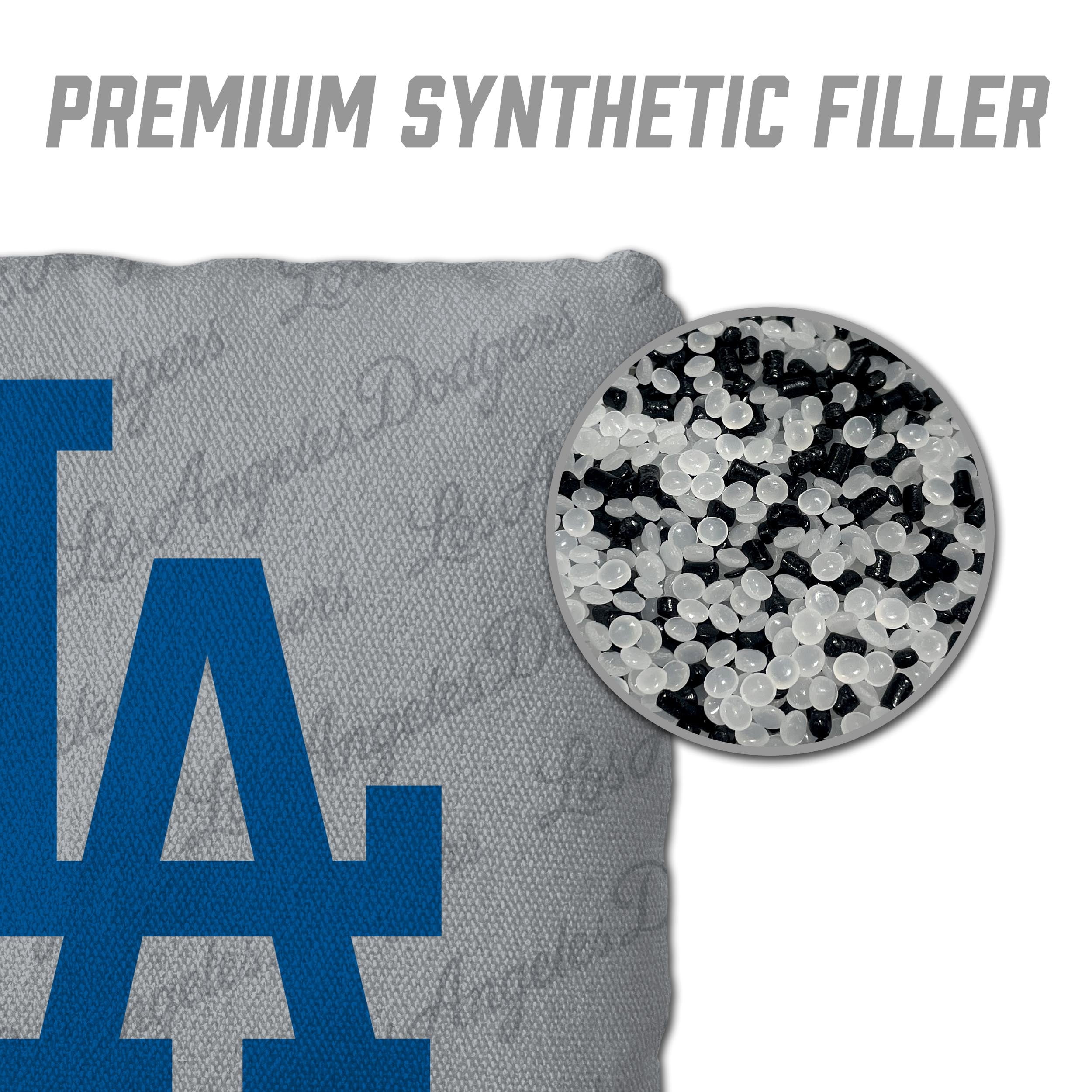MLB Los Angeles Dodgers Cornhole Bags - 4PK - Grey