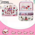 thumbnail image 1 of Tea Set for Little Girls, Kids Tea Set 15 Piece Pink Tin Tea Party Set for Princess Tea Party and Kids Kitchen Pretend Play, 1 of 6