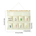 thumbnail image 3 of Wall Hanging Organizer Multi-Pocket Wall Mount Storage Bag Foldable Hanging Pocket Organizer For Bathroom Bedroom Dorm Kitchen Door, 3 of 6