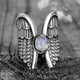 thumbnail image 3 of Anillos para mujer, regalos para mujer, joyería de aleación con alas de ángel, anillo de aleación para mujer., 3 of 5