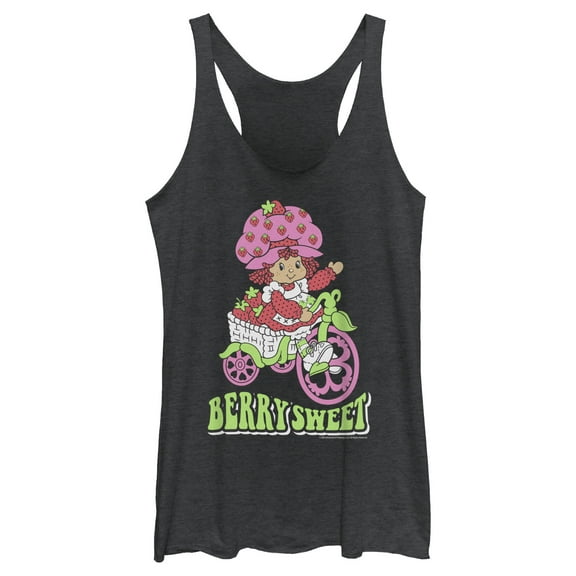 Women's Strawberry Shortcake Berry on a Cart Racerback Tank Top