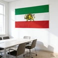 thumbnail image 2 of Double Sided Irans Flag, 3x5 FT Lion and Sun Persian Crown Pattern Printed Large Flags with 2 Brass Grommets, Fade Proof Durable Polyester Iranian Flags, 2 of 5