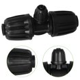 thumbnail image 1 of Milisten 10Ud Adaptador En T Para Irrigación Compatible Con Tubos De 1 2 A 1 4 Pulgadas, 1 of 6