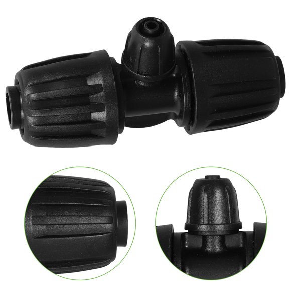 Milisten 10Ud Adaptador En T Para Irrigación Compatible Con Tubos De 1 2 A 1 4 Pulgadas