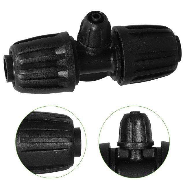 Milisten 10Ud Adaptador En T Para Irrigación Compatible Con Tubos De 1 2 A 1 4 Pulgadas