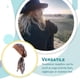 thumbnail image 4 of Qarigey Pañuelo para la cabeza para mujer, a la moda, preatado, práctico, versátil, transpirable, cómodo, accesorio para el cabello Sombreros Grano de leopardo de café Qarigey AP009762-12, 4 of 6
