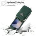 thumbnail image 6 of Allytechgroup Stylish Galaxy Z Flip 6 Case Wallet, Shockproof Phone Case for Samsung Galaxy Z Flip 6 Convenient and Functional Zipper Pocket Case with Detachable Crossbody Shoulder Strap, Green, 6 of 14