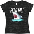 thumbnail image 3 of Inktastic Feed Me with Shark Head Women's T-Shirt, 3 of 5