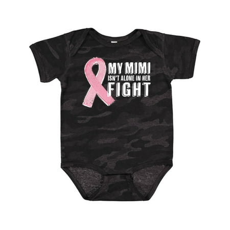 

Inktastic My Mimi Isn t Alone in Her Fight Breast Cancer Ribbon Gift Baby Boy or Baby Girl Bodysuit