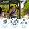 thumbnail image 4 of Lifetime Kid's Adventure Tower Swing Set with Monkey Bars, Belt Swings, Slide and Climbing Wall (91199), 4 of 13